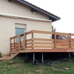 Tecnhome - Terrasse suspendue bois Exotique - Garapa - 30 m² - Hestroff - Moselle - Lorraine