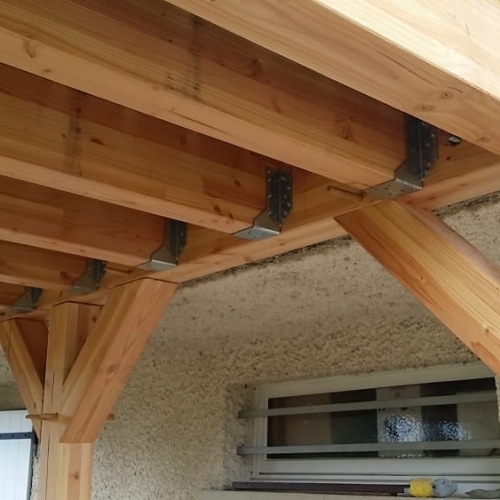 tecnhome-terrasse suspendue - 2.50 m - composite upm - 22m2 - gavisse - moselle - lorraine