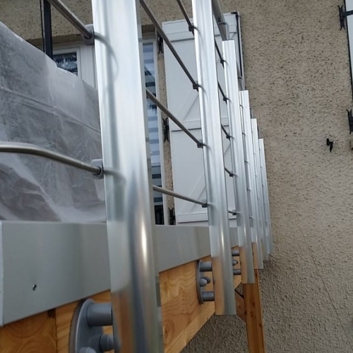 tecnhome-terrasse suspendue - 2.50 m - composite upm - 22m2 - gavisse - moselle - lorraine