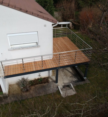 Terrasse sur pilotis Bois Exotique – Garapa – 40 m²