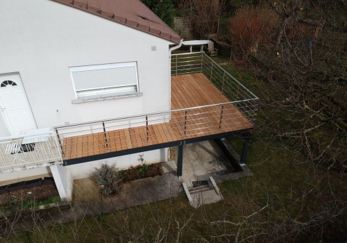 Terrasse sur pilotis Bois Exotique – Garapa – 40 m²
