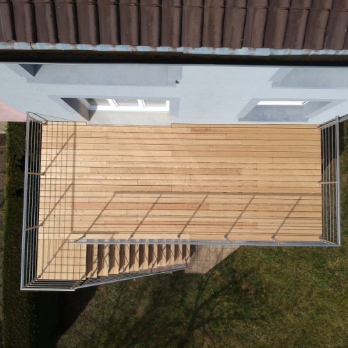 Tecnhome - Terrasse sur pilotis - Bois - Mélèze - 21m² - Fameck - Thionville - Metz - Moselle - Lorraine - Luxembourg