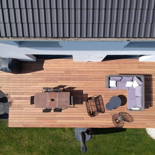 Tecnhome - Terrasse sur pilotis - Bois - Cumaru - 37m² - Mondorff - Thionville - Metz - Moselle - Lorraine - Luxembourg