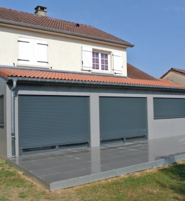 Extension Ossature bois – 25m2 – Bardage Composite – Terrasse Grès Cérame – 40 m2