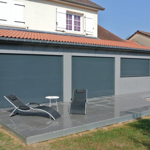 tecnhome-extension bardage composite ossature bois - terrasse gres cerame-40-m2-thionville - moselle-lorraine