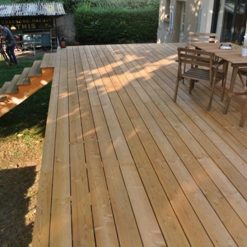 tecnhome-terrasse suspendue - 1.40 m - bois - meleze - 36m2 - le ban saint martin - moselle - lorraine