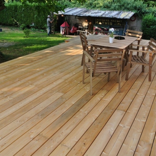 tecnhome-terrasse suspendue - 1.40 m - bois - meleze - 36m2 - le ban saint martin - moselle - lorraine