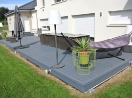 Terrasse Bois Composite – 45m2