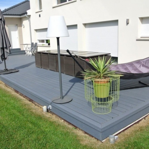 tecnhome-terrasse composite upm gris - 45m2 - kanfen - moselle - lorraine