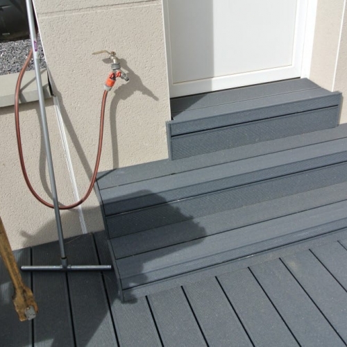 tecnhome-terrasse composite upm gris - 45m2 - kanfen - moselle - lorraine
