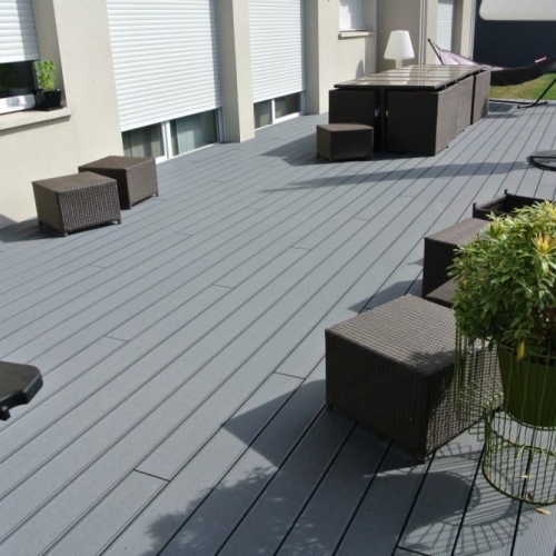 tecnhome-terrasse composite upm gris - 45m2 - kanfen - moselle - lorraine