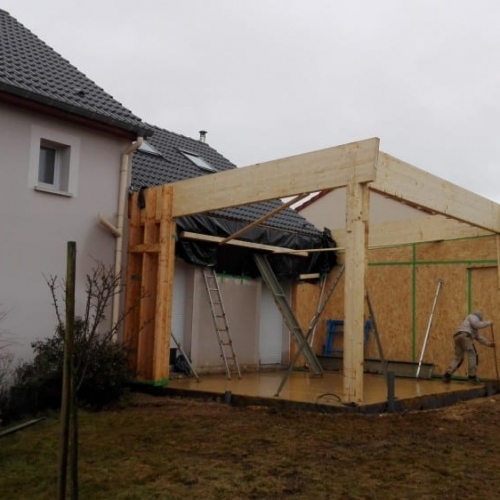 Tecnhome - Extension Ossature bois - 40m² - Mexy - Moselle - Lorraine