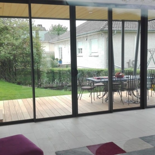 Tecnhome - Extension - Ossature bois - 40m2 - Bardage Bois - Yutz - Moselle - Lorraine