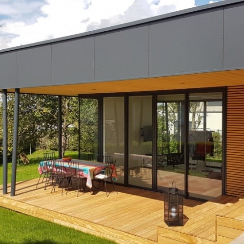 Tecnhome - Extension - Ossature bois - 40m2 - Bardage Bois - Yutz - Moselle - Lorraine