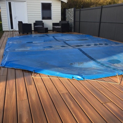 Tecnhome-Terrasse Bois Composite - 36m² - Kanfen - Moselle - Lorraine - Luxembourg