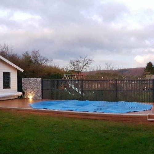 Tecnhome-Terrasse Bois Composite - 36m² - Kanfen - Moselle - Lorraine - Luxembourg