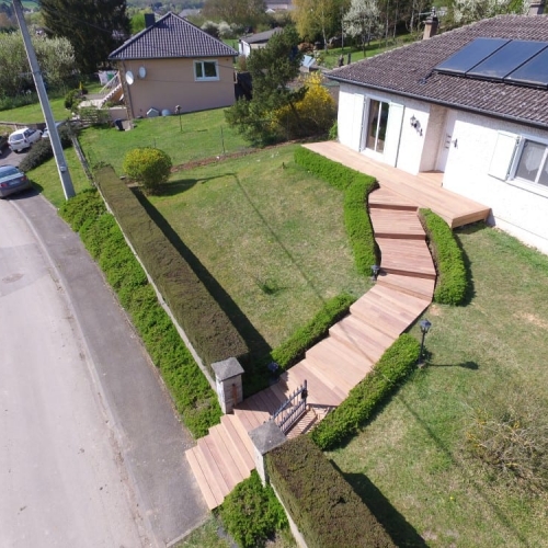 Tecnhome - Terrasse Bois Exotique - Cumaru - 29 m² - Oudrenne - Moselle - Lorraine - Luxembourg