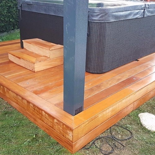 Tecnhome - Terrasse Bois Exotique - Garapa - 10 m² - Thionville - Moselle - Lorraine - Luxembourg