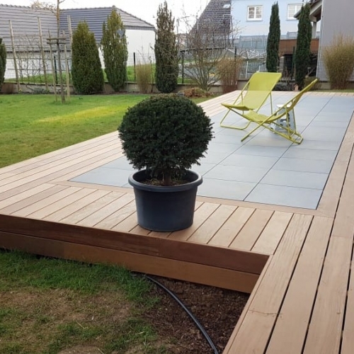 Tecnhome- Terrasse Bois Exotique - IPE - 45m² - Lexy - Meurthe et moselle - Moselle - Lorraine