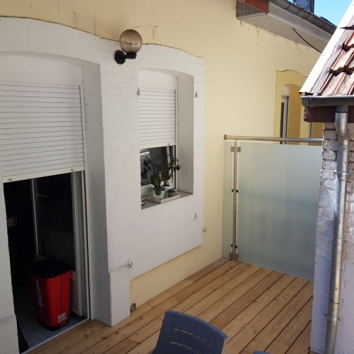 Tecnhome - Terrasse - Bois - Mélèze - 14 m² - Herserange - Metz - Meurthe et moselle - Lorraine