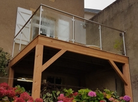 Terrasse Suspendue Bois – Mélèze – 11m²