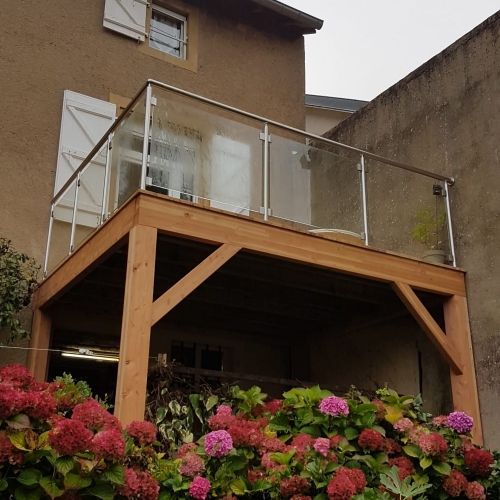 Tecnhome - Terrasse pilotis Bois - Mélèze - 11m² - Hayange - Moselle - Lorraine
