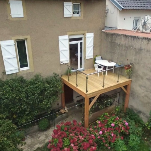 Tecnhome - Terrasse pilotis Bois - Mélèze - 11m² - Hayange - Moselle - Lorraine