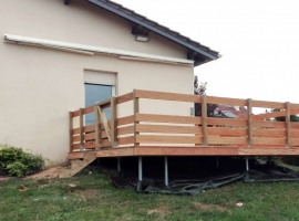 Terrasse Suspendue Bois Exotique – Garapa – 30 m²