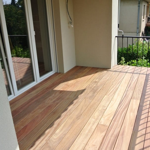 Tecnhome- Terrasse-sur pilotis- Bois Exotique Cumaru - 90m2 - Thionville - Moselle - Lorraine