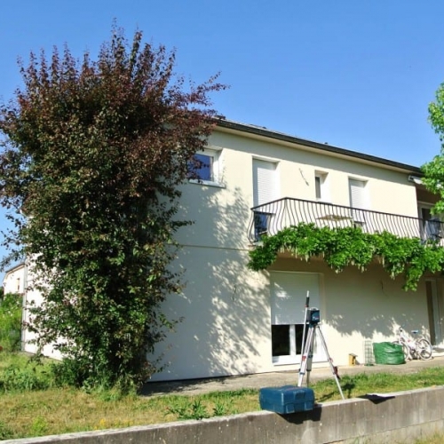 Tecnhome- Terrasse-sur pilotis- Bois Exotique Cumaru - 90m2 - Thionville - Moselle - Lorraine