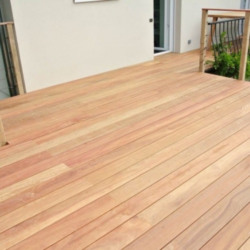 Tecnhome- Terrasse-sur pilotis- Bois Exotique Cumaru - 90m2 - Thionville - Moselle - Lorraine