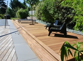 Terrasse Bois Exotique Cumaru – 40 m2