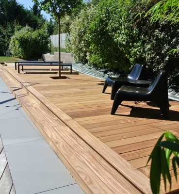 Terrasse Bois Exotique Cumaru – 40 m2