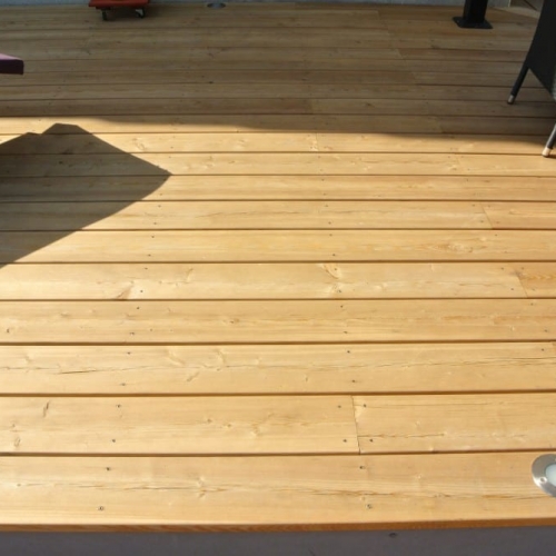 Tecnhome-Terrasse bois - Mélèze - 35 m2 - Florange - Moselle - Lorraine