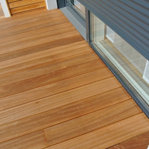 Tecnhome-Terrasse bois exotique - Bankirai - 40 m2 - Yutz - Moselle - Lorraine