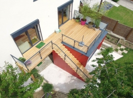 Terrasse sur Pilotis Bois – Mélèze – 19m²