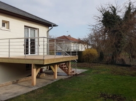 Terrasse sur Pilotis Bois – Cumaru – 16m²