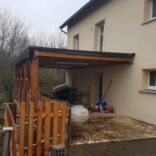 Tecnhome - Terrasse sur pilotis - Bois - Cumaru - 36m² - Volmeranges les mines - Thionville - Metz - Moselle - Lorraine - Luxembourg