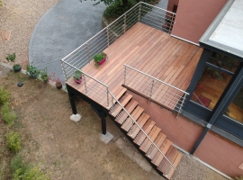 Terrasse sur Pilotis Bois – Cumaru – 8m²