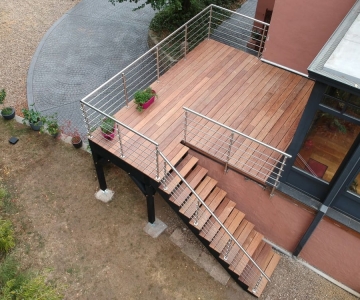 Terrasse sur Pilotis Bois – Cumaru – 8m²