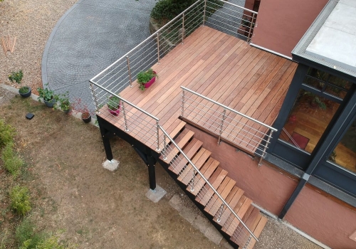 Terrasse sur Pilotis Bois – Cumaru – 8m²