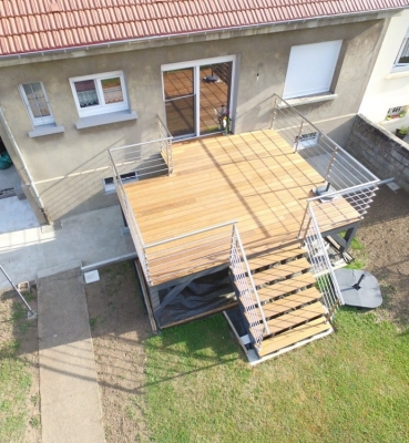 Terrasse sur Pilotis Bois – Ipe – 20m²