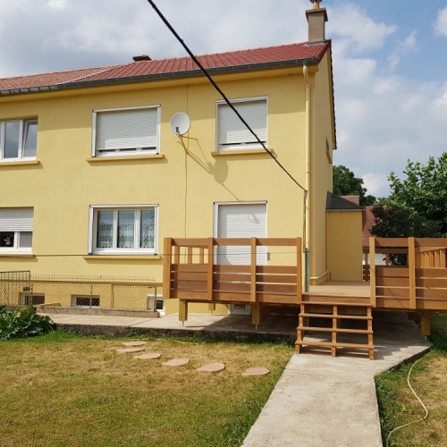 Tecnhome - Terrasse sur vis - Bois - IPE - 21m² - Tressange - Thionville - Metz - Moselle - Lorraine - Luxembourg