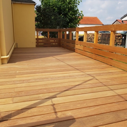 Tecnhome - Terrasse sur vis - Bois - IPE - 21m² - Tressange - Thionville - Metz - Moselle - Lorraine - Luxembourg