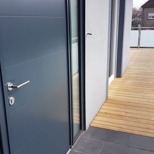 Tecnhome - Terrasse sur pilotis - Bois - Mélèze - Terville - Thionville - Moselle - Lorraine - Luxembourg