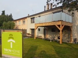 Terrasse sur Pilotis Bois – Mélèze – 16m²