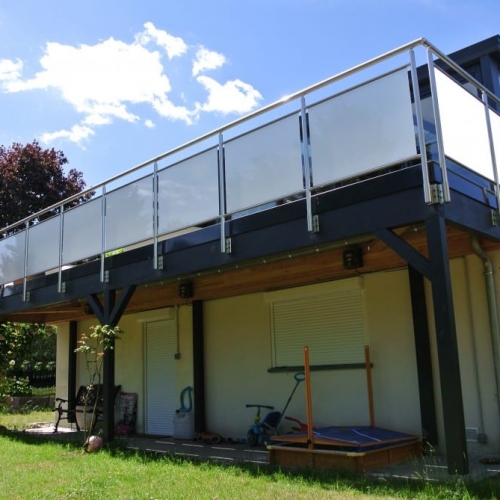 Tecnhome-Terrasse suspendue-Grés cérame-Yutz-Moselle-Lorraine