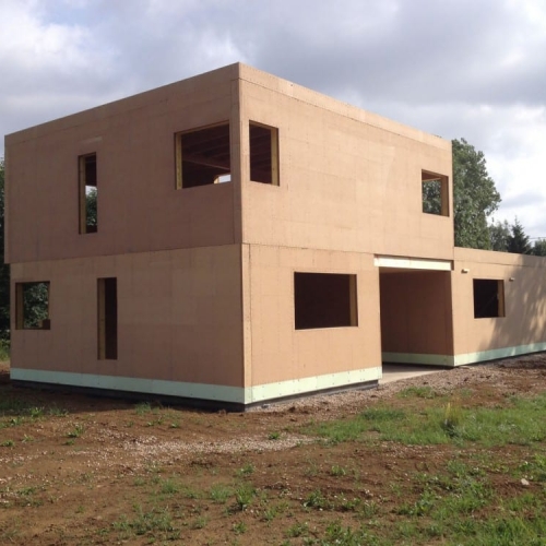 maison construction ossature bois Vigy R+1-155m2