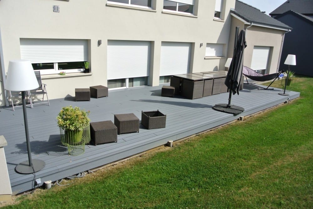 tecnhome-terrasse composite upm gris - 45m2 - kanfen - moselle - lorraine